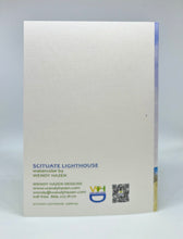 Load image into Gallery viewer, contains information on the Scituate Lighthouse Card