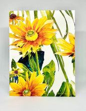 Load image into Gallery viewer, A perfect fall flower, red, orange, yellow and touches of green within the flower itself.  Then the leaves are different shades of green with a few dew drops