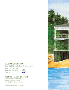 Albonegon Inn | Hand Cut Card