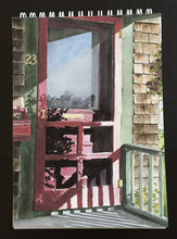Load image into Gallery viewer, Red Screen Door in Watch Hill RI notepad with 100 blank pages