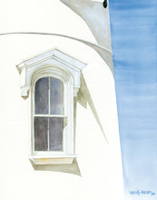 Load image into Gallery viewer, this is a window of the Fort point Lighthouse in New Castle, New Hampshire at the Coast Guard Station 
