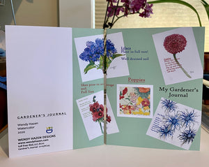 Gardener's Journal-Floral | Hand Cut Card
