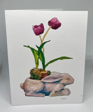 Load image into Gallery viewer, Tulip Bunny - Holidays | Hand Cut Card