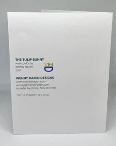 Tulip Bunny | Hand Cut Card