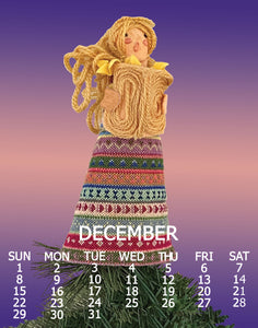 Grace, the needlepoint Angel that Wendy completed in 1981 and Grace still sits either on the tree or somewhere in the house during the holidays.