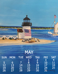 Brant Point light at the mouth of Nantucket Harbor
