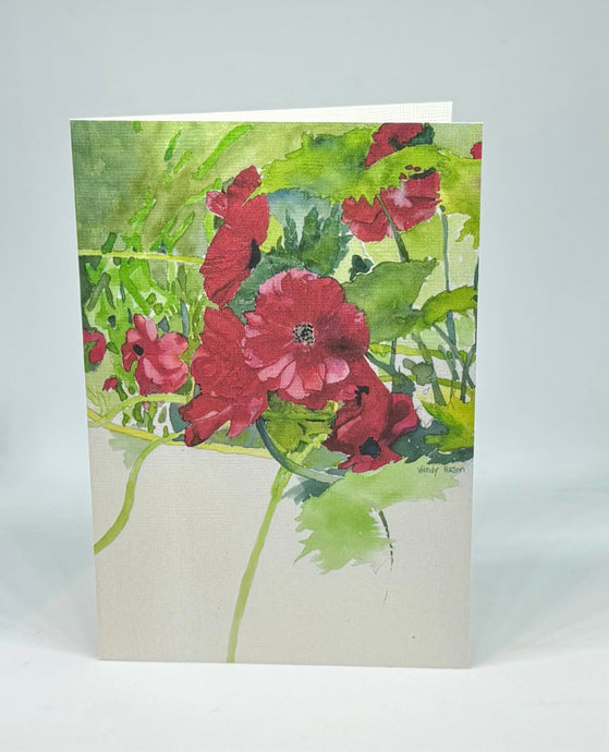Poppies - Floral | Hand Cut Cards