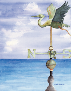 Blue Heron Weathervane | Giclee` Prints