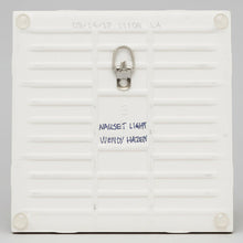 Load image into Gallery viewer, Back of Nauset Lighthouse Plain Tile with the silver hanger and the 4 'bumpons'