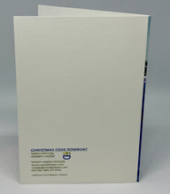 Load image into Gallery viewer, Information on the back of the Christmas Cove Rowboat