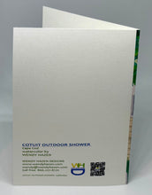 Load image into Gallery viewer, Information  regarding the outdoor shower card
