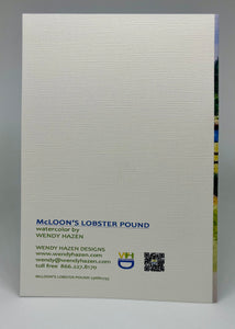 Mcloon's card indicating all the ordering information, etc.