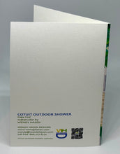 Load image into Gallery viewer, Information  regarding the outdoor shower card