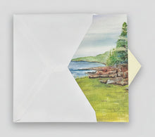 Load image into Gallery viewer, The coast of Maine card within the envelope