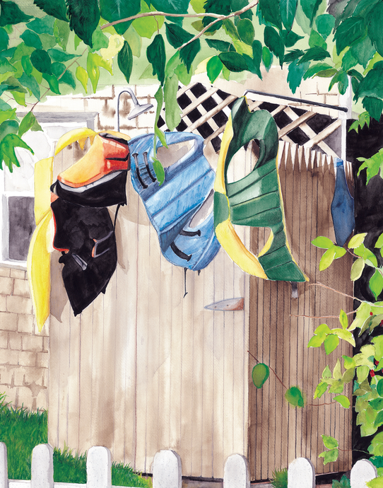 Outdoor showers provide a distinctive and invigorating experience, widely favored in coastal homes nationwide. They serve as an effective solution for keeping indoor areas free of sand. Additionally, they offer an ideal place to air-dry life vests used in activities like water-skiing or sailing.