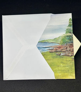 Coast of Maine - Maine | Hand Cut Card