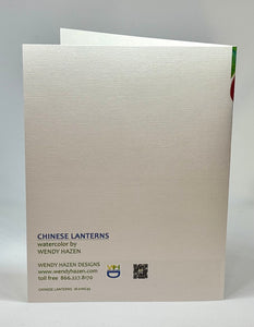 Chinese Lanterns - Floral | Hand Cut Card
