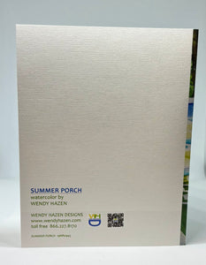Summer Porch - Floral | Hand Cut Card