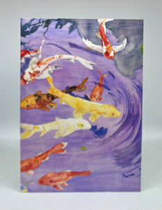 Koi Swimming About - Florida | Hand Cut Cards