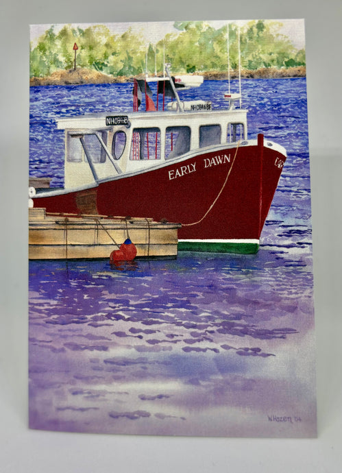 Early Dawn - Boats | Hand Cut Cards