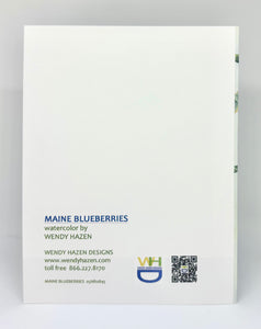 Maine Blueberries | Hand Cut Card
