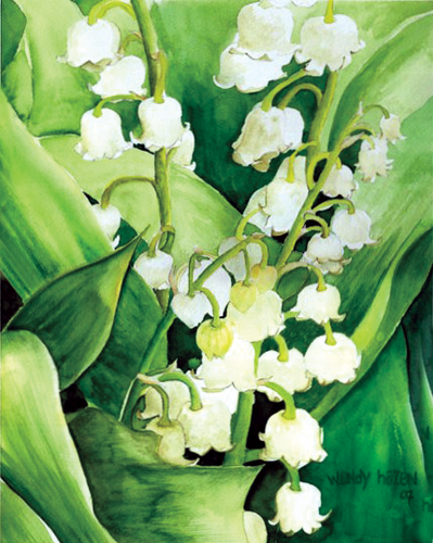 Lilies of the Valley close up