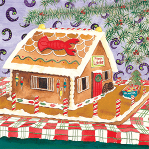 Lobster Gingerbread House | Giclee` Prints