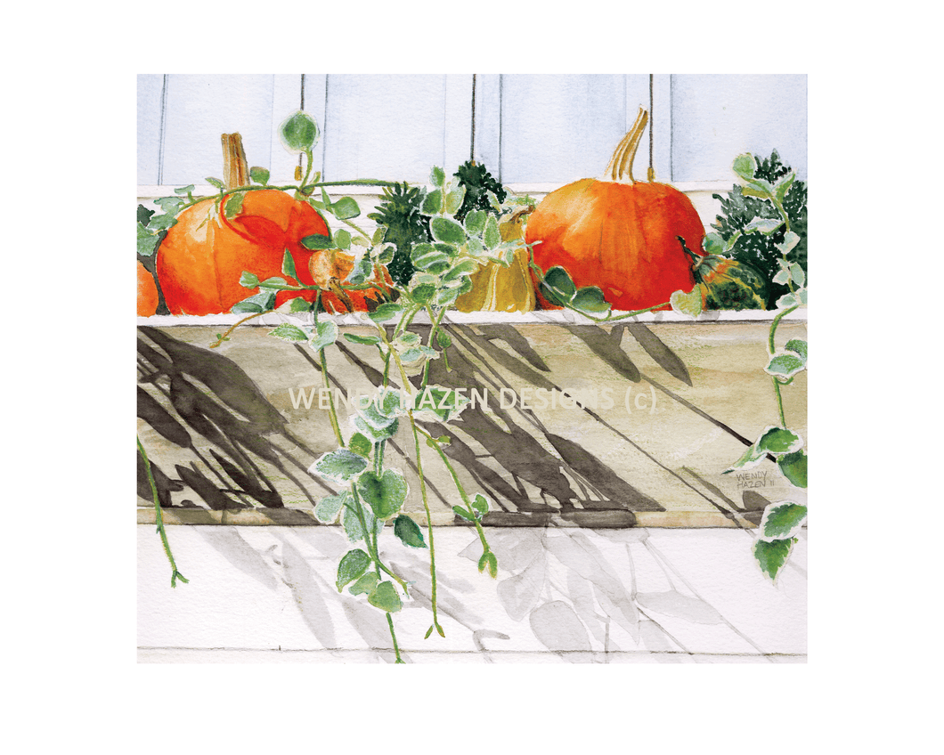 Orange Street Pumpkins | Giclee` Prints