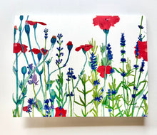 Load image into Gallery viewer, Note card with colorful floral design on a white background