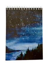 Load image into Gallery viewer, Stars, water and outline of coast line