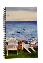 Load image into Gallery viewer, Two Adirondack Chairs by the sea