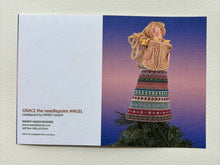 Load image into Gallery viewer, Grace the Needlepoint Angel - Holidays  | Hand Cut Card