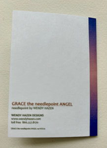 Grace the Holiday Needlepoint Angel  | Hand Cut Cards