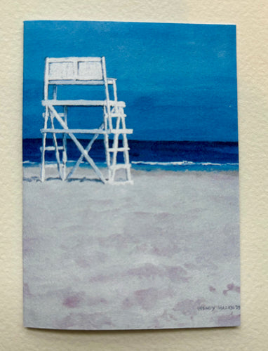 Coastal Lifeguard Stand | Hand Cut Card