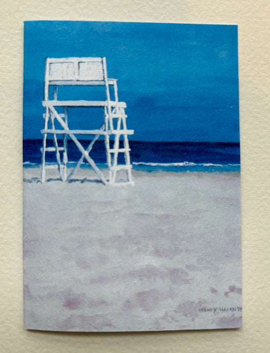 Lifeguard Stand - Coastal | Hand Cut Card