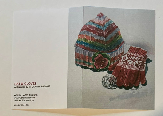 Hat & Gloves - Holidays | Hand Cut Card