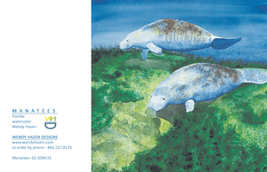 Manatee - Florida | Hand Cut Cards