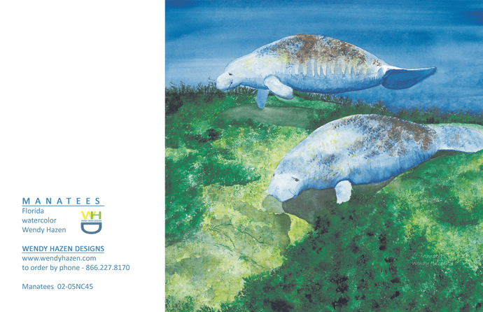 Manatee - Florida | Hand Cut Cards