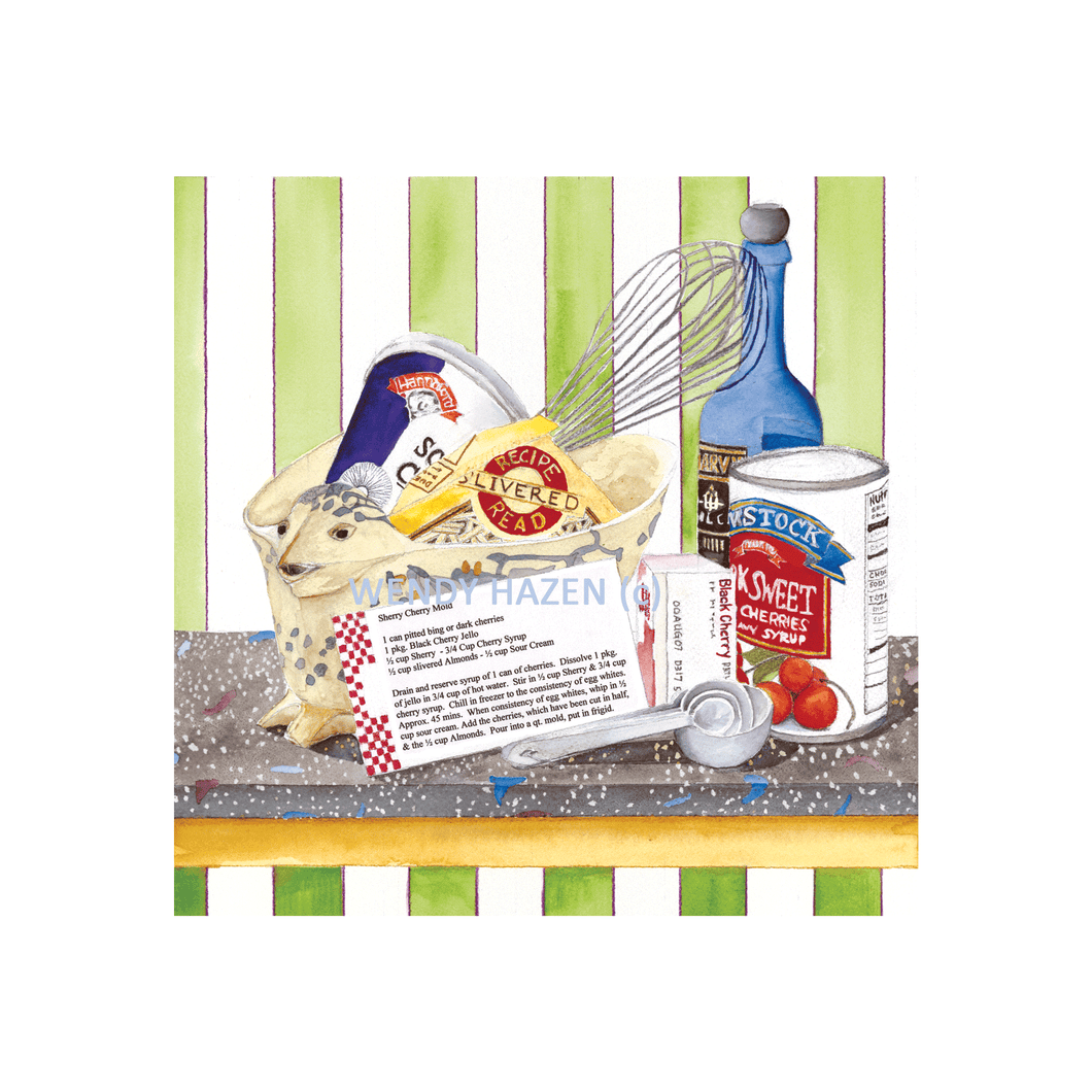 Sherry Cherry Jello Mold | Giclee` Prints