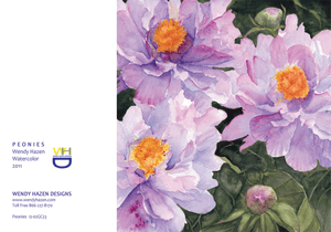 Peonies-Floral | Hand Cut Cards