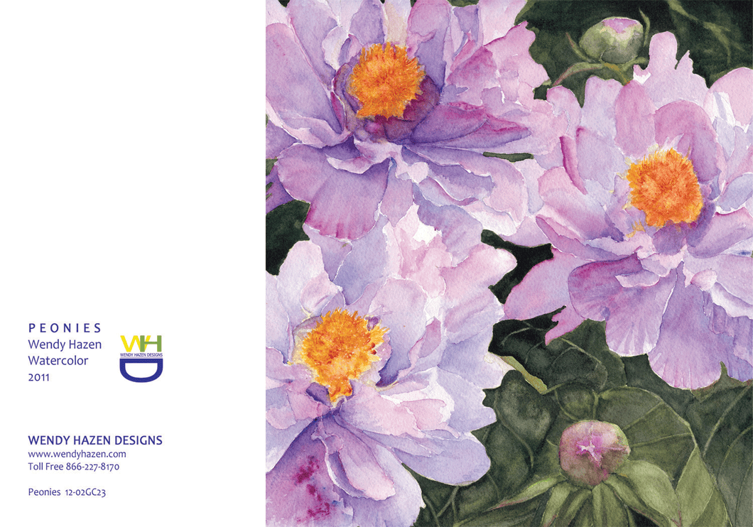 Peonies-Floral | Hand Cut Cards
