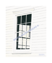Load image into Gallery viewer, There are three windows.  A meetinghouse in Maine or Cape cod