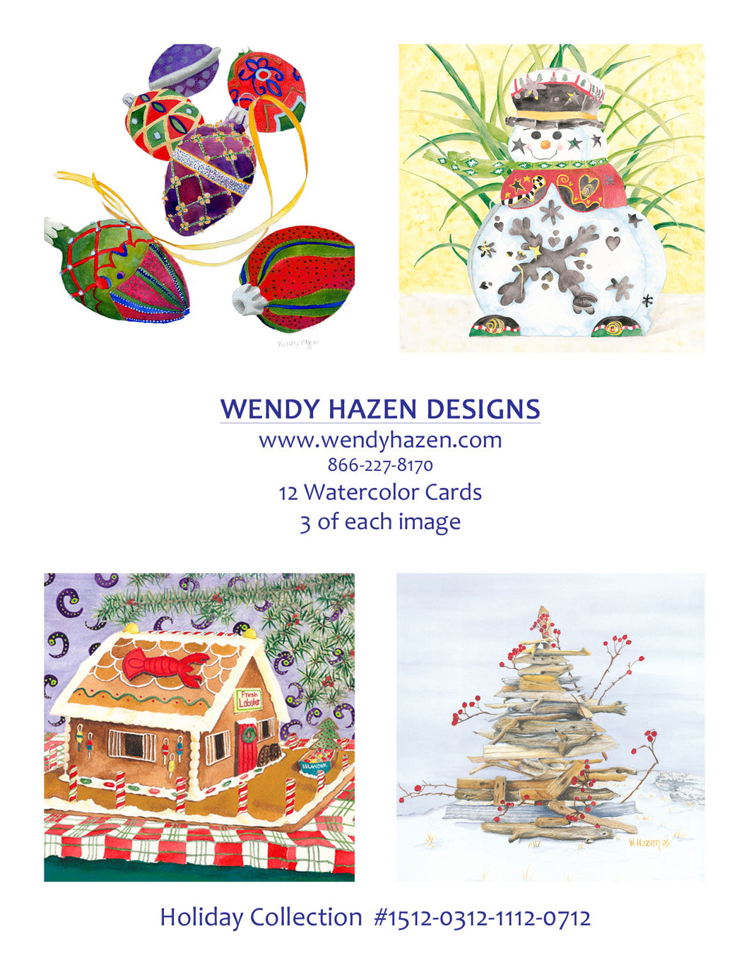 Winter Holiday- #2 | Hand Cut Cards