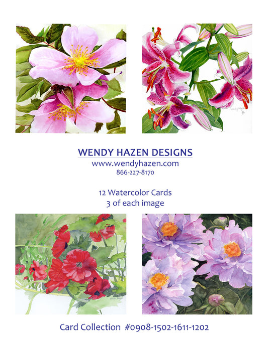 Beach Rose, Stargazer Lilies, Red Poppies, Peonies