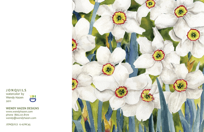 Jonquils-Floral | Hand Cut Card