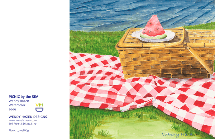Picnic by the Sea - Coastal | Hand Cut Cards