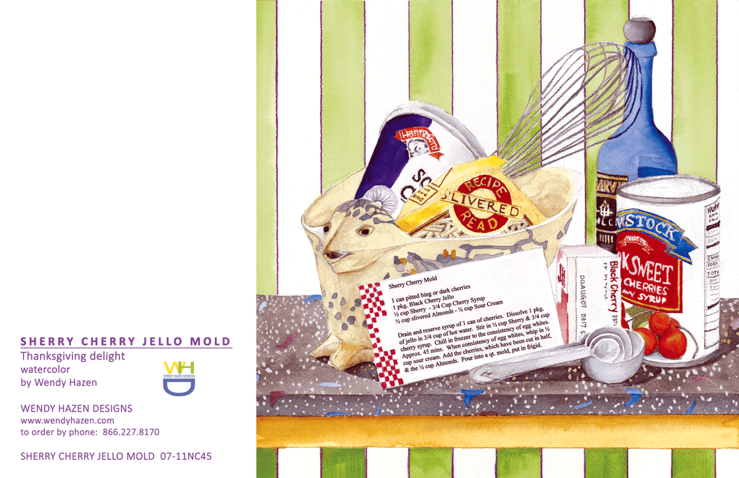 Sherry Cherry Recipe-Holidays | Hand Cut Cards
