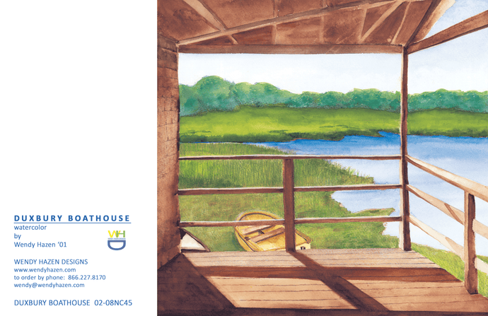 Duxbury Boathouse - Coastal | Hand Cut Cards