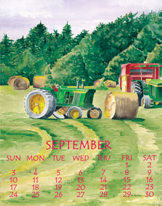 Cutting of the hay outside Damariscotta, Maine