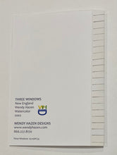 Load image into Gallery viewer, reorder information  on the back of the Three Windows card.